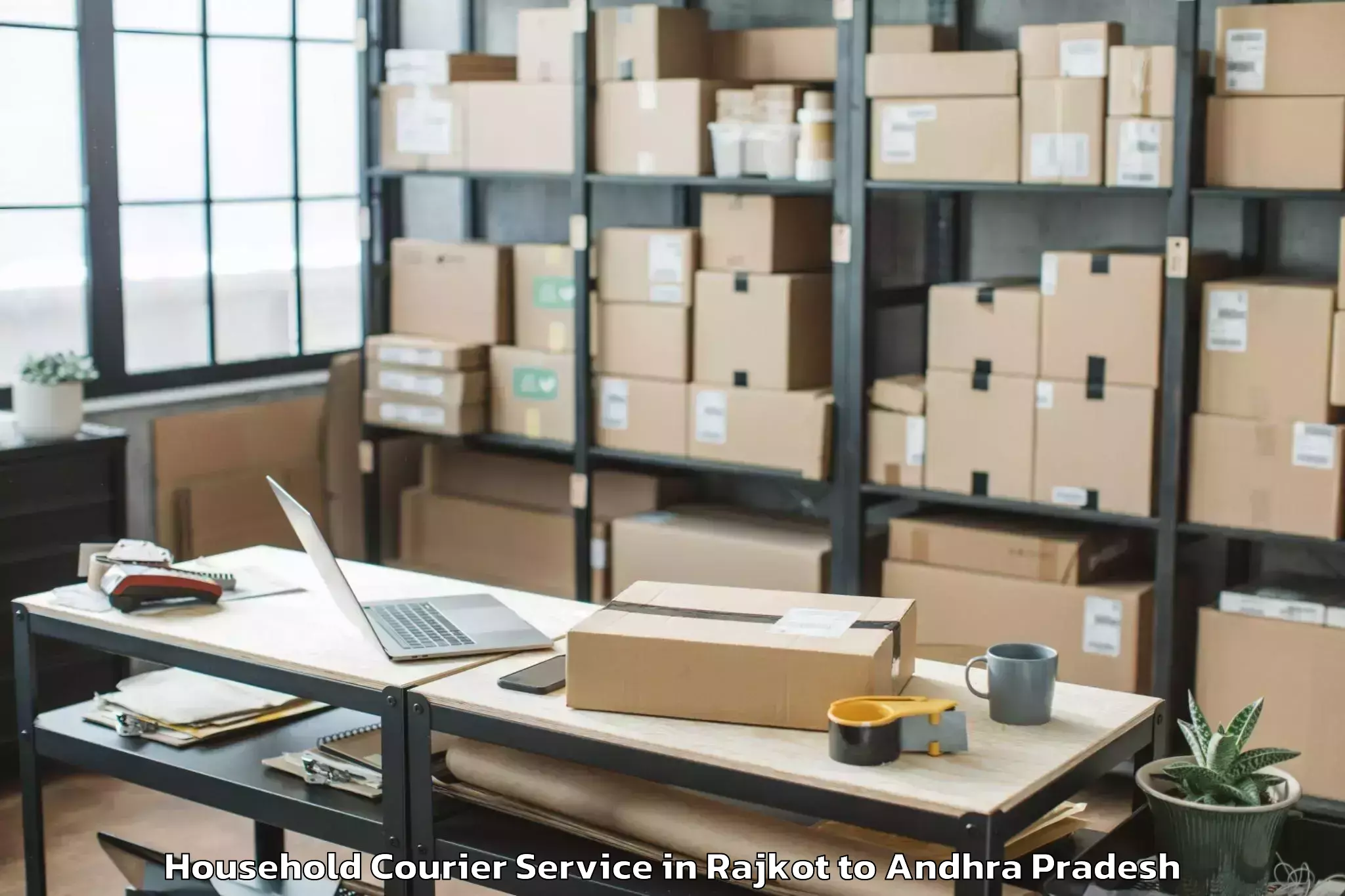 Reliable Rajkot to T Sundupalle Household Courier